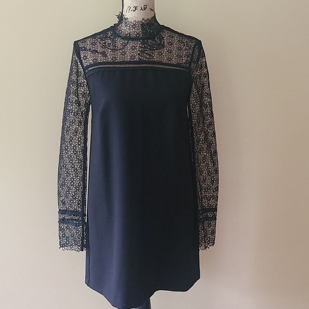 Black Mini Dress - Size Small
